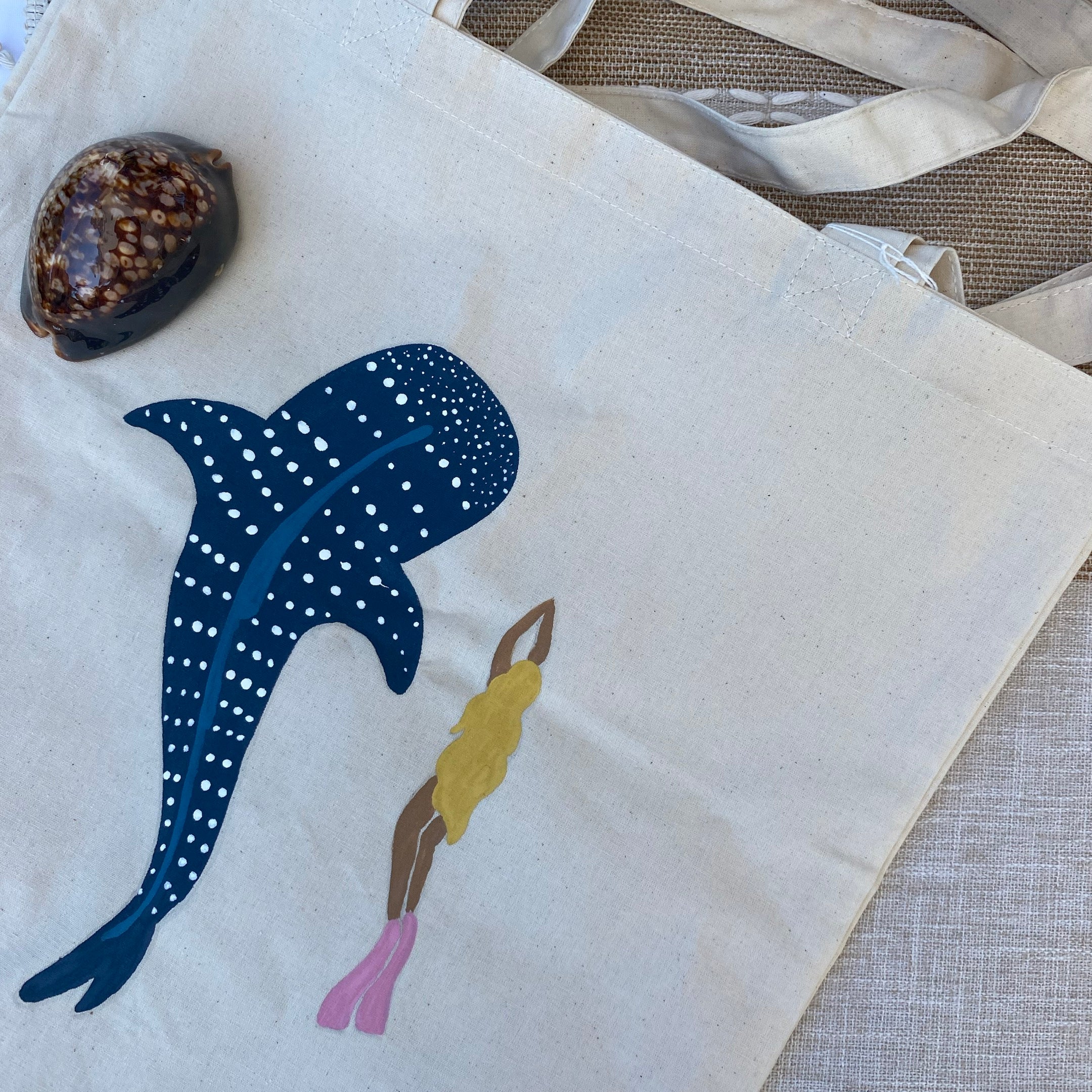 whale shark tote bag