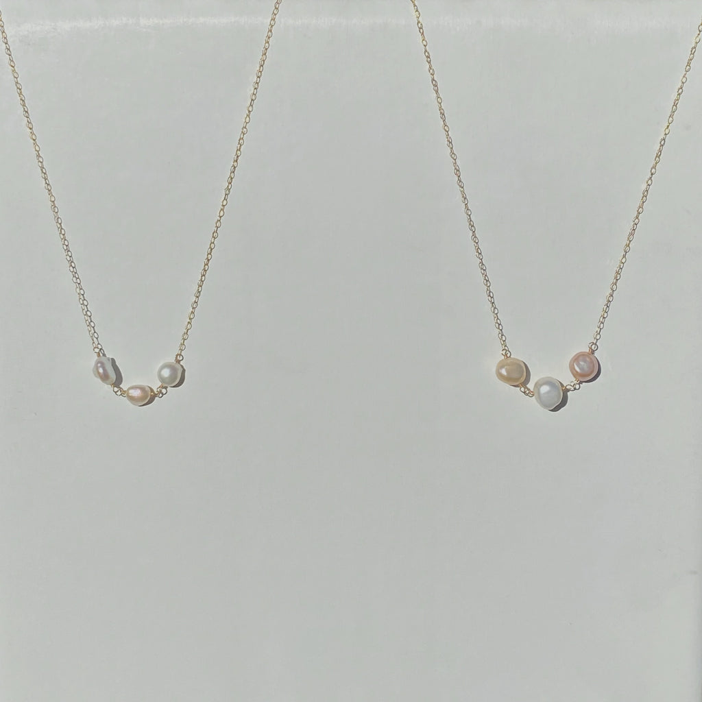 Tri Pearl Necklace - La Perouse Collection