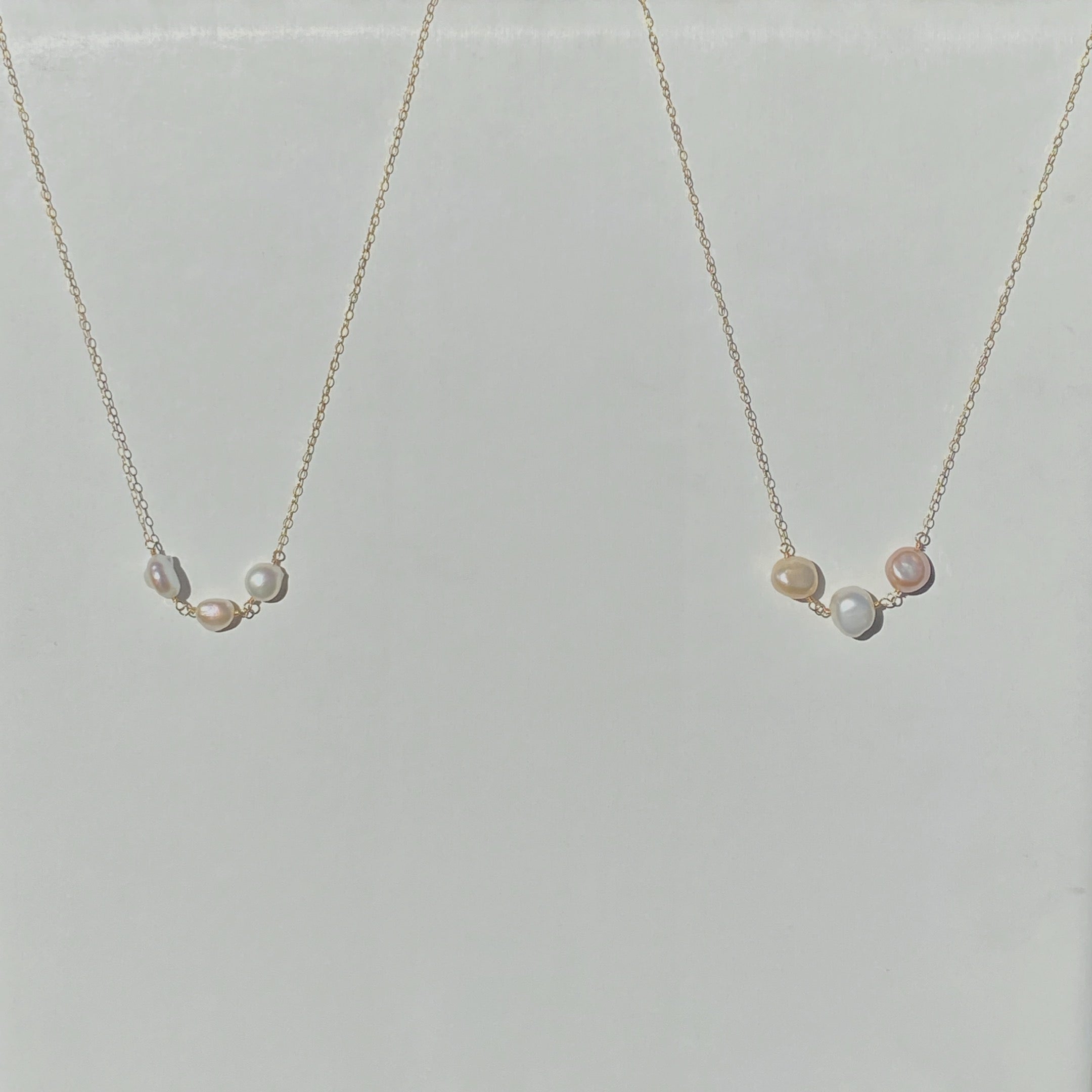 Tri Pearl Necklace - La Perouse Collection