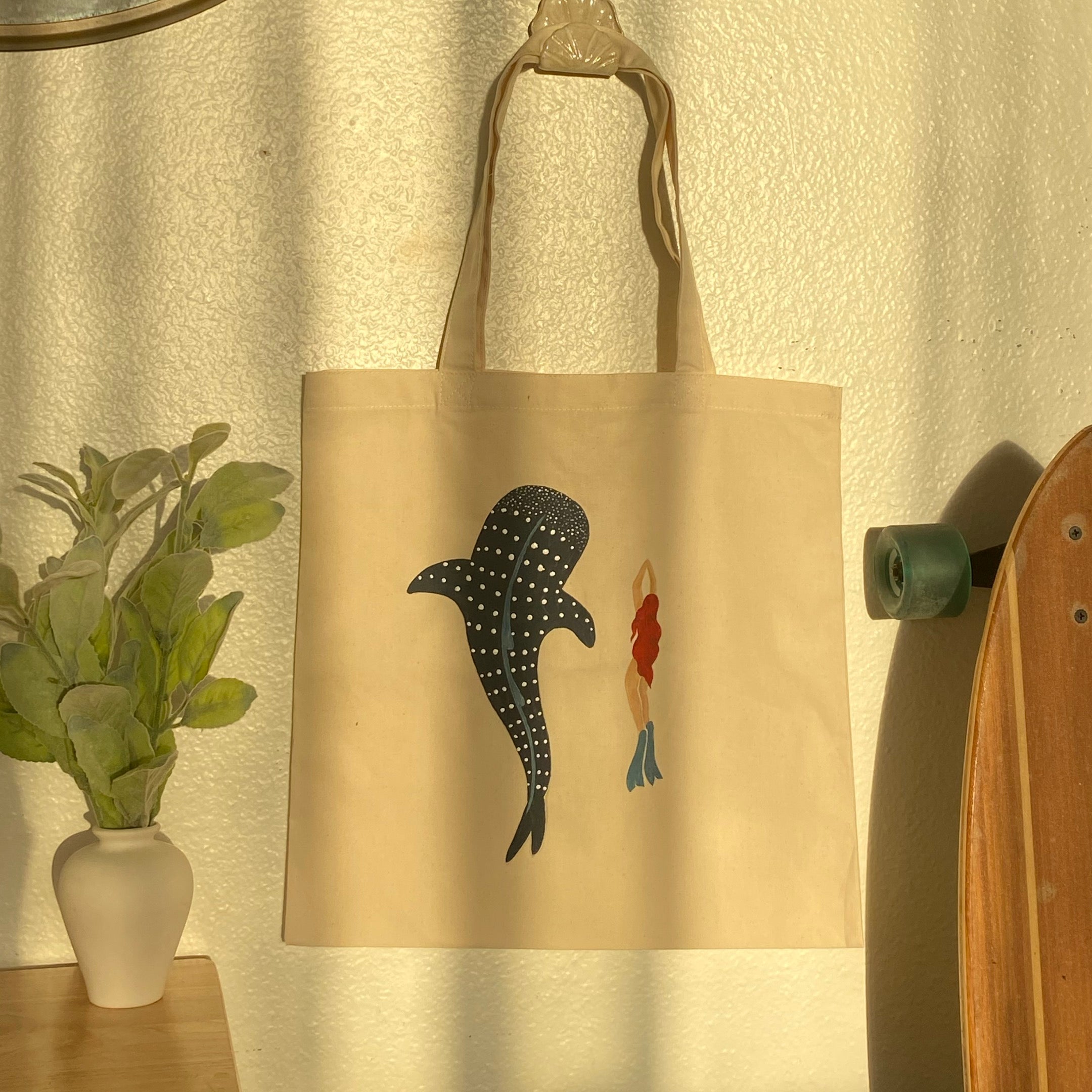 whale shark tote bag