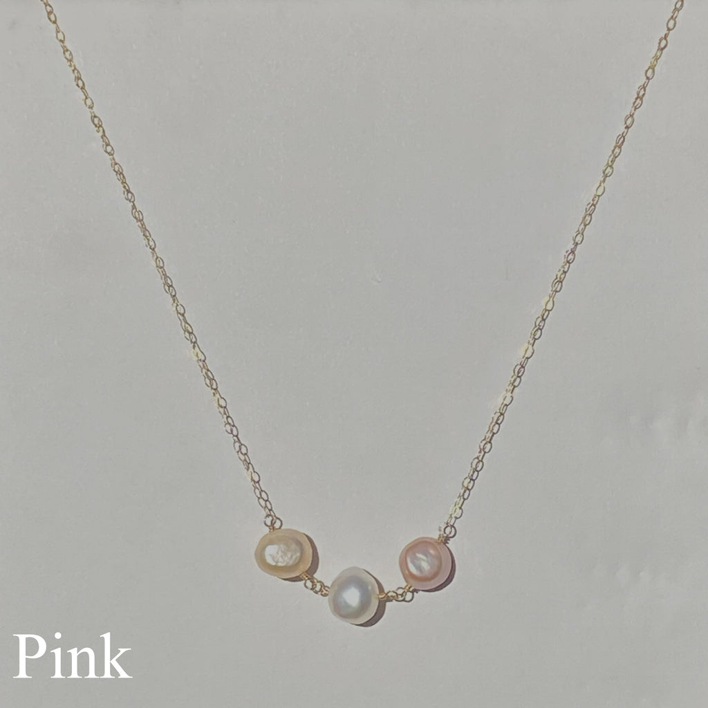 Tri Pearl Necklace - La Perouse Collection