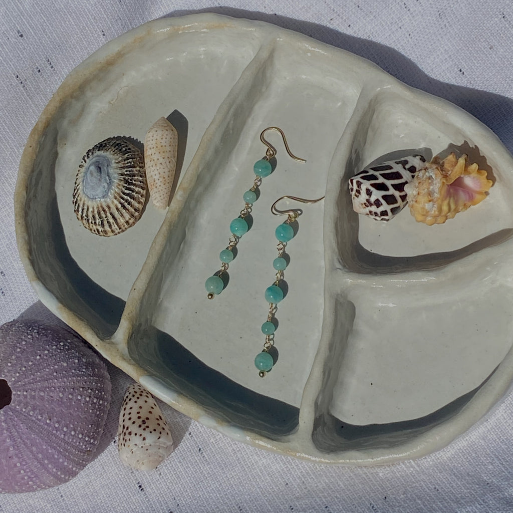 Amazonite Earrings - Greece Dreaming Collection