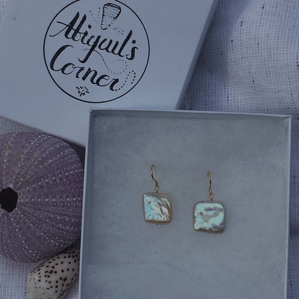 Freshwater Pearl Earrings - Greece Dreaming Collection