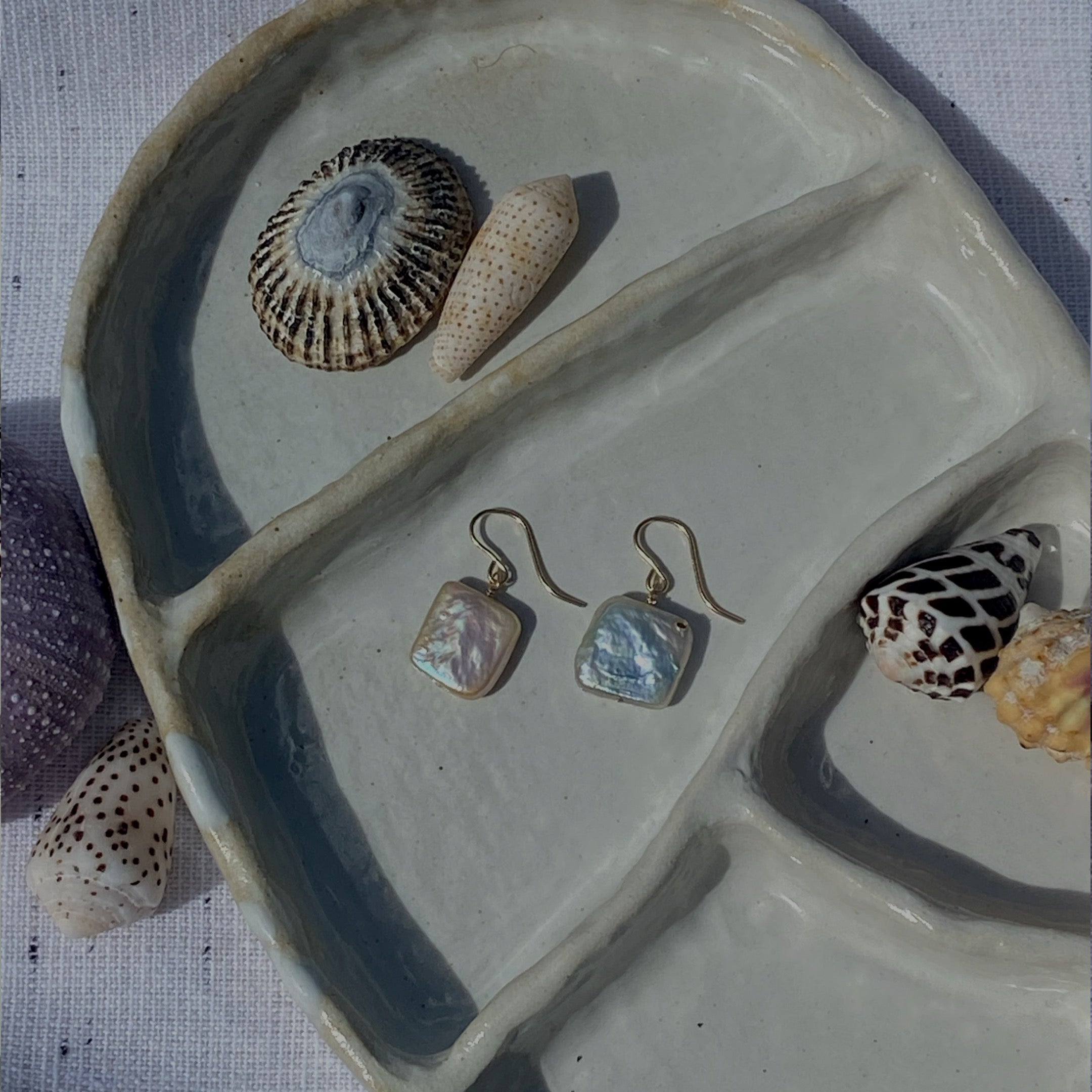 Freshwater Pearl Earrings - Greece Dreaming Collection
