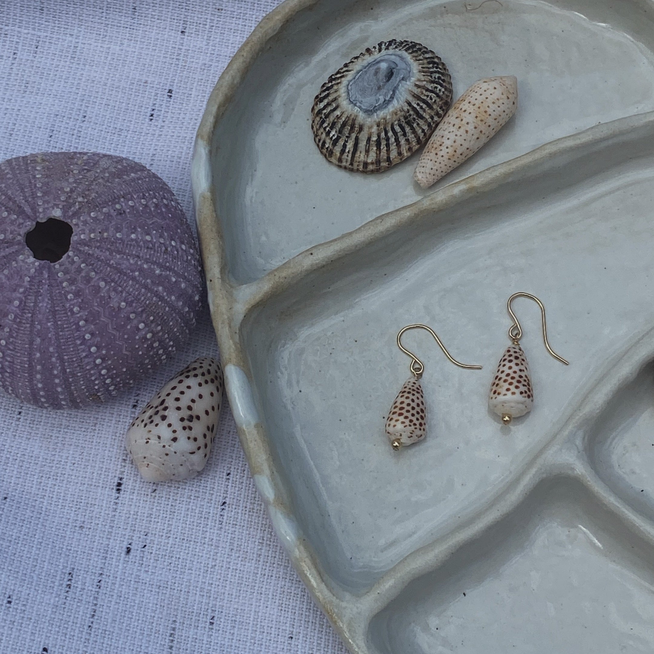 Flee Cone Earrings - La Perouse Collection