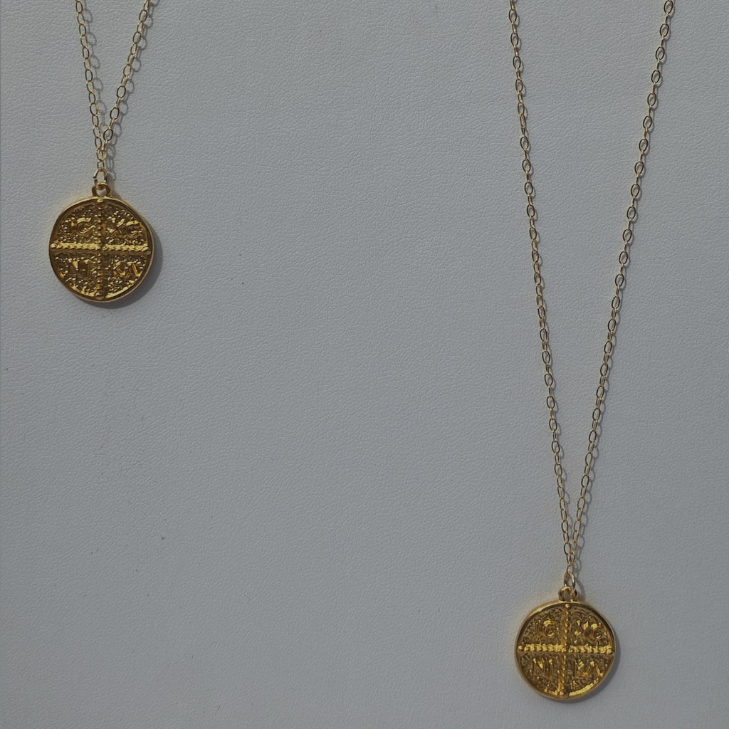 Chain Gold Pendant Necklace - Greece Dreaming Collection