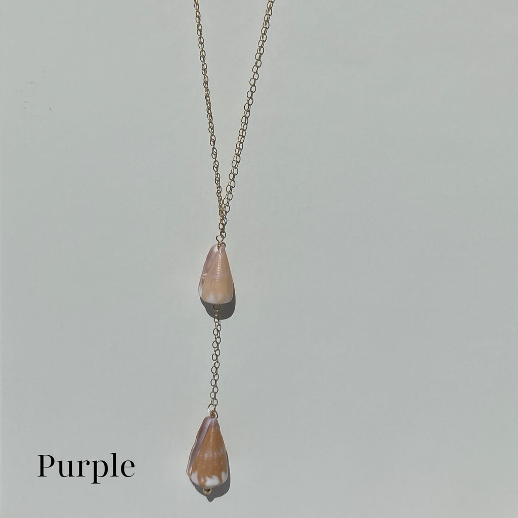 Cone Shell Drop Necklace - La Perouse Collection