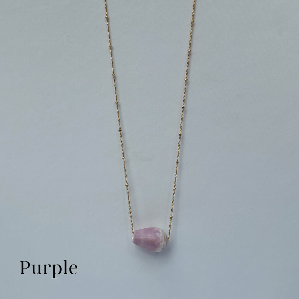 Sliding Cone Shell Necklace - La Perouse Collection