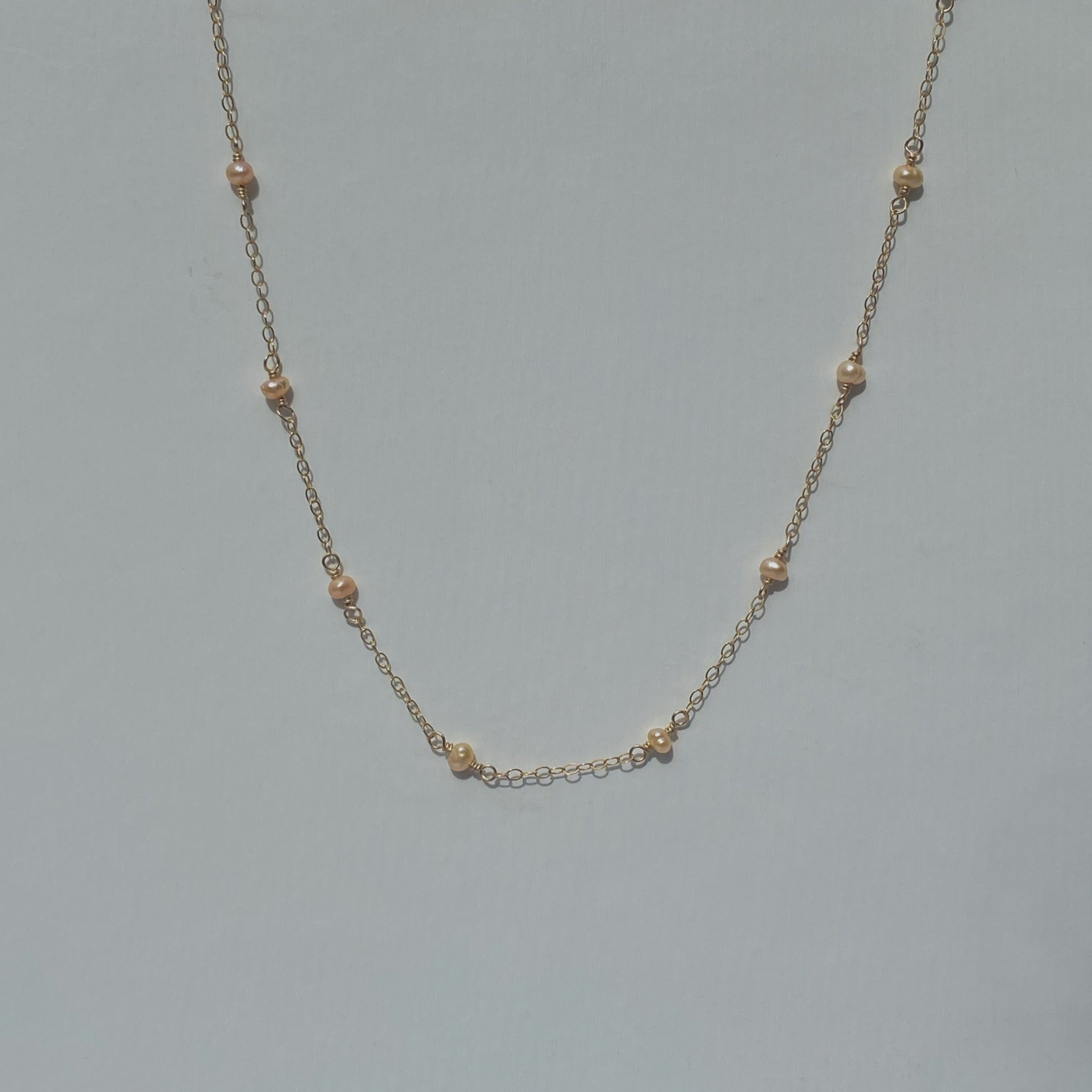 Pink Seed Pearl Choker - Adventure Days Collection