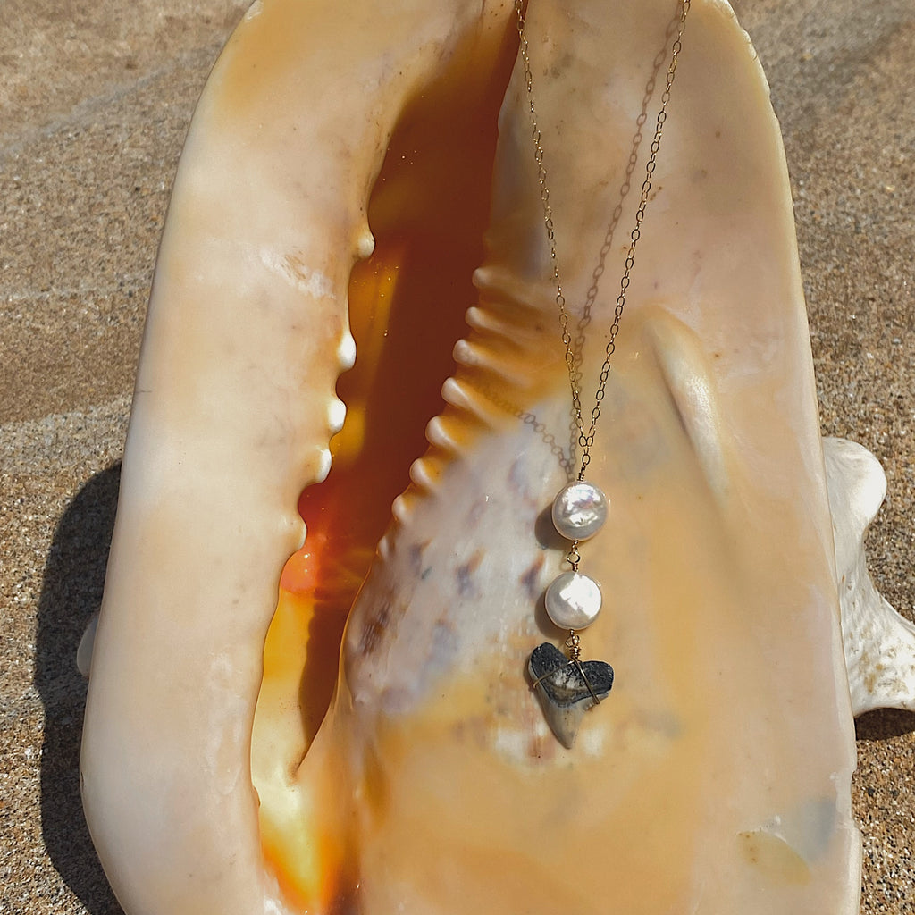 riptide necklace- shark teeth edition