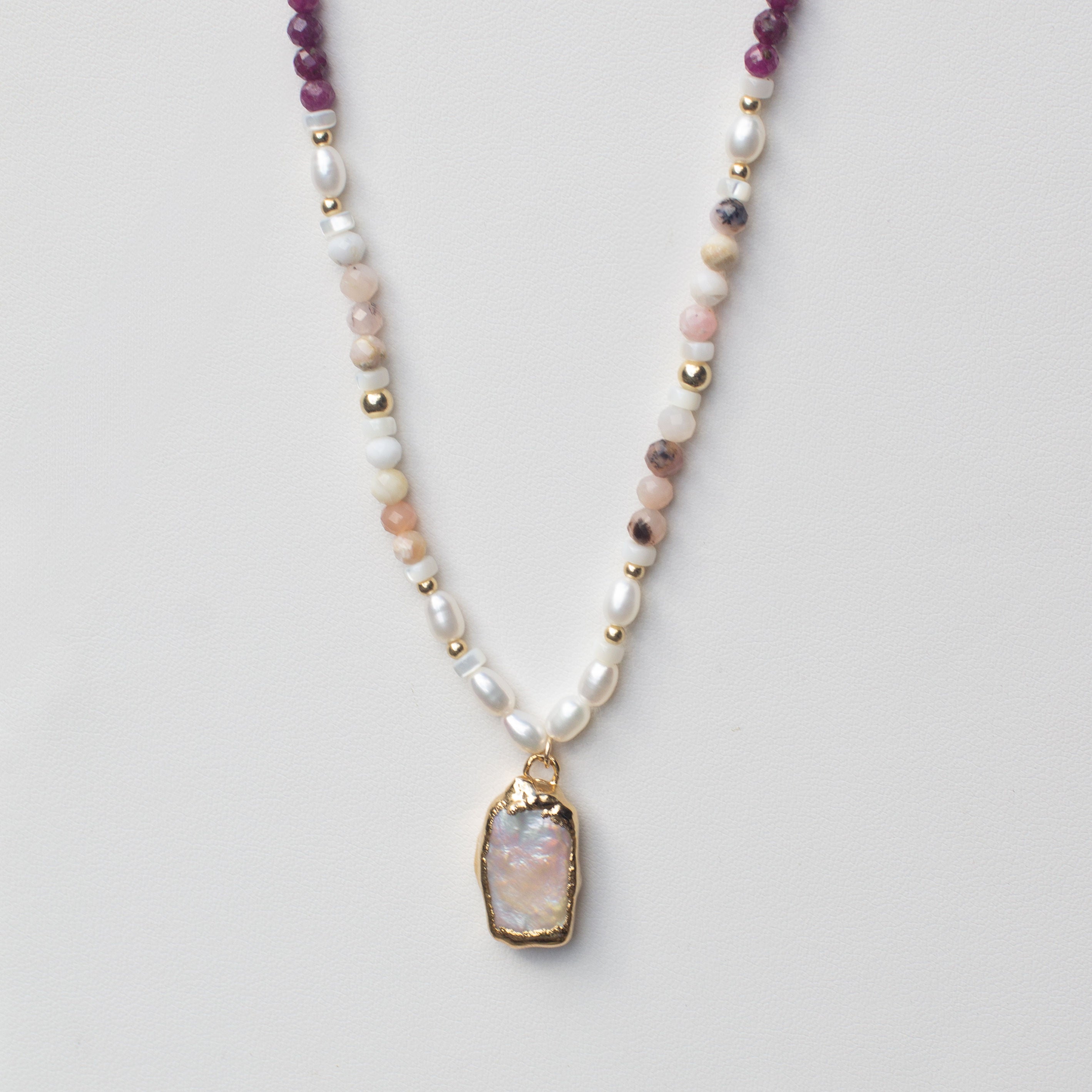Beaded Pearl Necklace - Greece Dreaming Collection