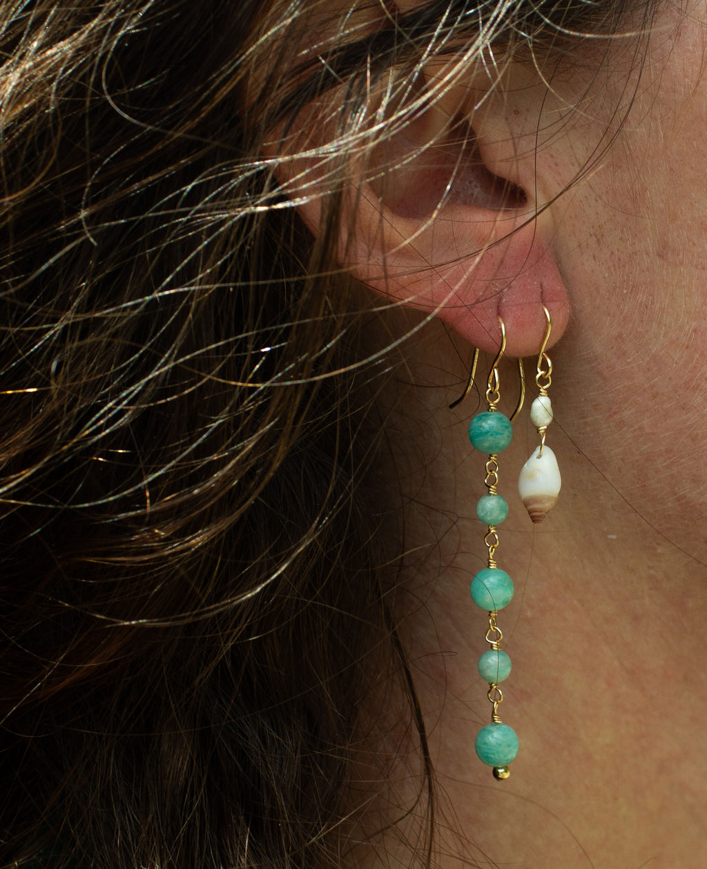 Amazonite Earrings - Greece Dreaming Collection